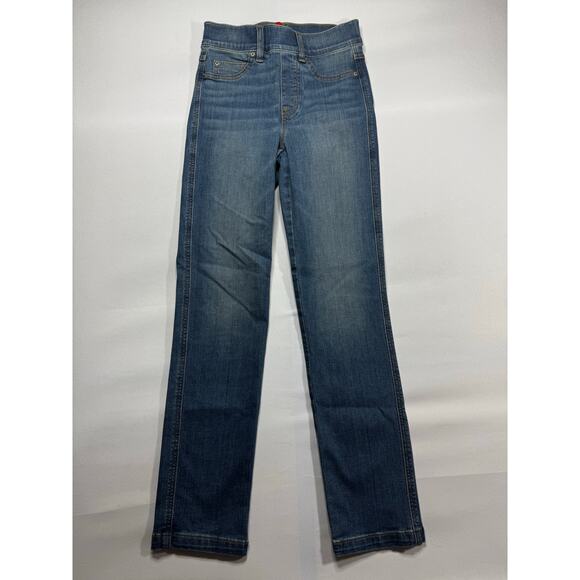 Spanx Women's Straight Tapered Leg Pull On Denim Jeans - Size XS (26x29) - Picture 1 of 5